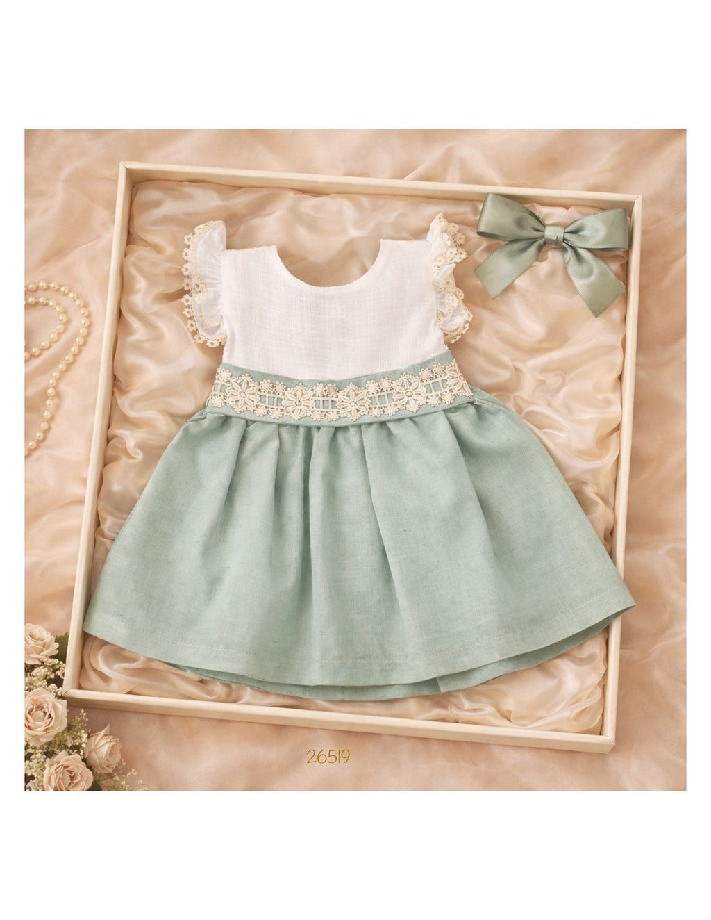 VESTIDO VERDE AGUA