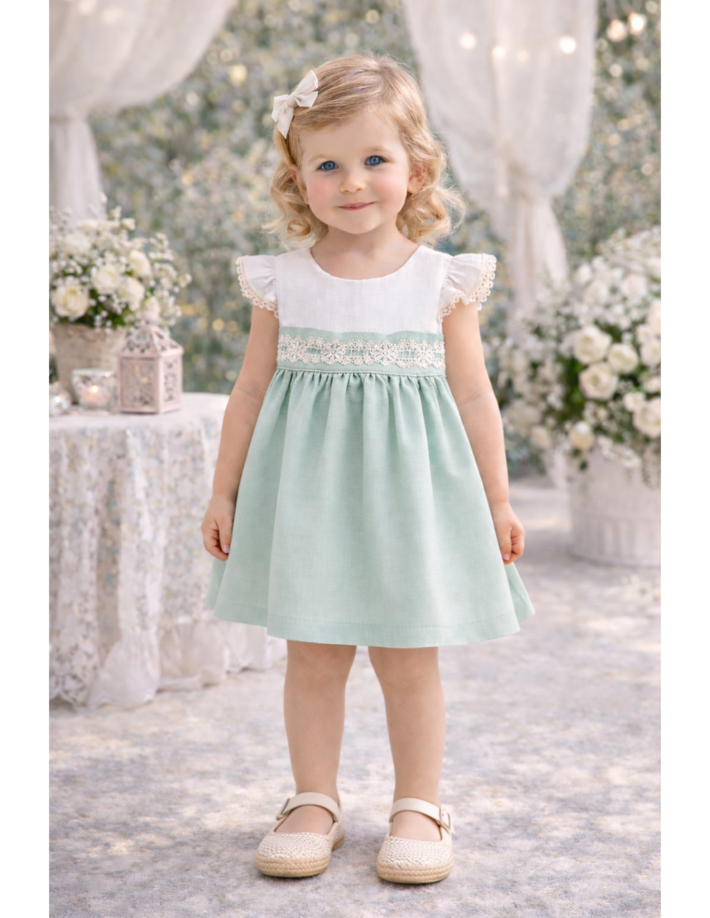 VESTIDO VERDE AGUA